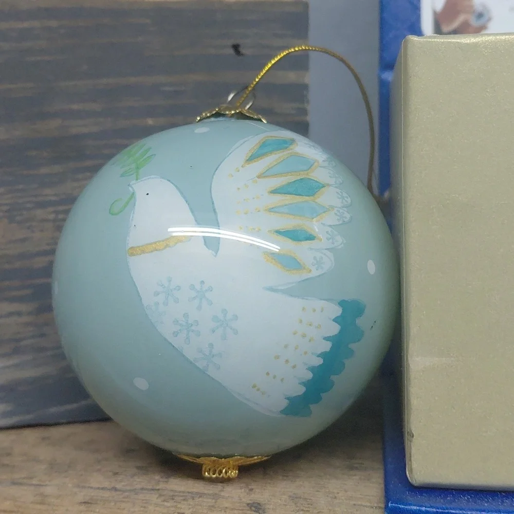 Pier 1 Blue Peace Ornament